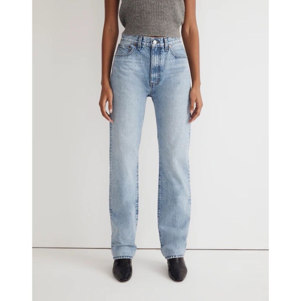 MADEWELL The '90s Straight Jean Mercer Wash Rigid Size 28 - Picture 14 of 16